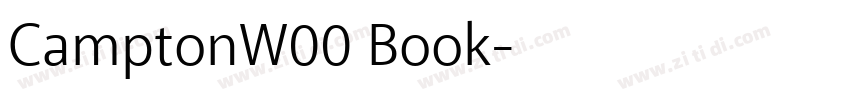 CamptonW00 Book字体转换 CamptonW00 Book字体转换